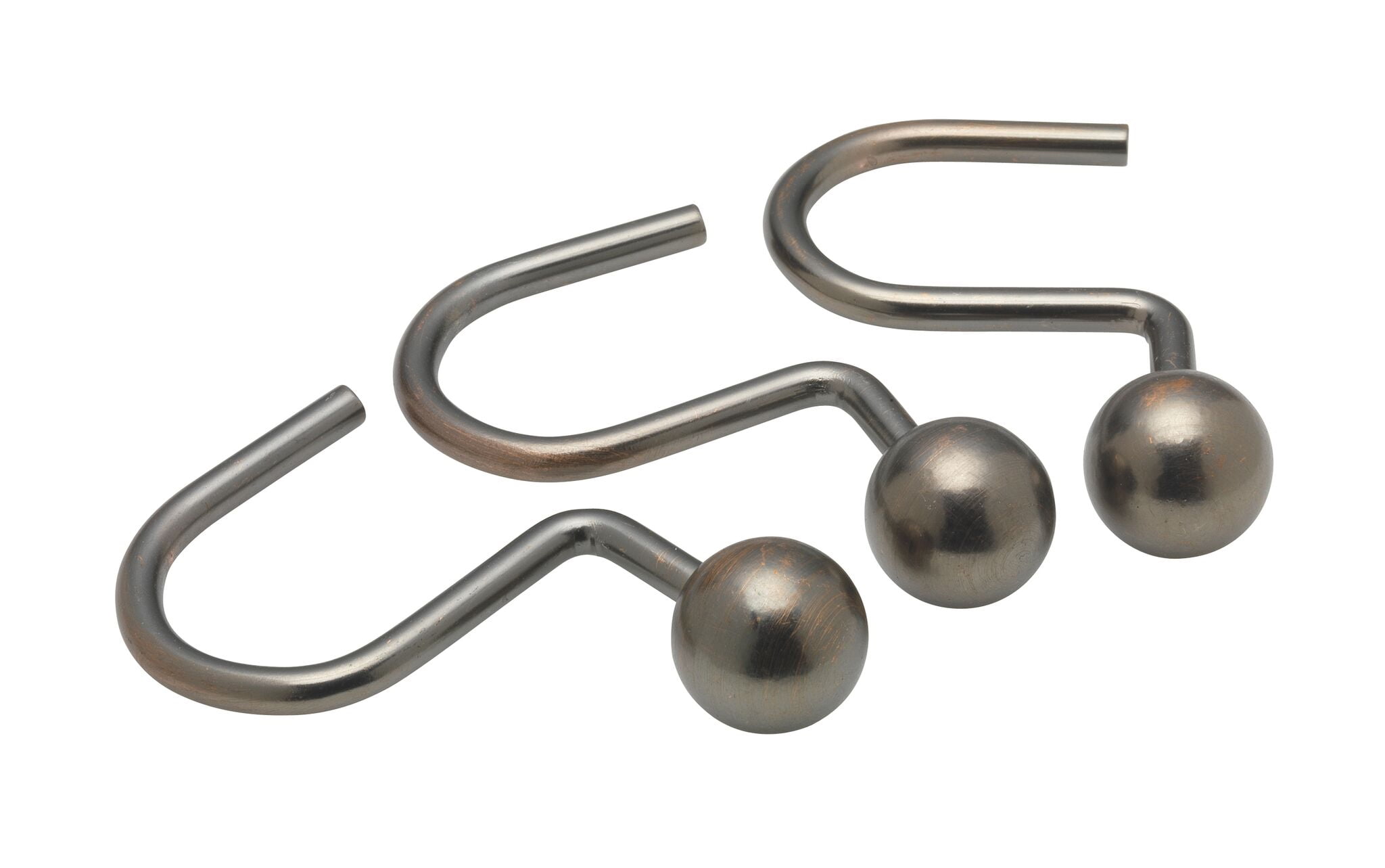 Heavy Weight Ball Shower Curtain Hooks Set Oil Rubbed Bronze