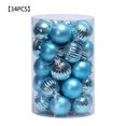 thumbnail image 2 of Naiovety 34 unids/set árbol de Navidad bola colgante hogar centro comercial Oficina pared árbol ventana bola decoración adorno de plástico, azul claro Type2 NO2 Naiovety HA000674-01B, 2 of 6