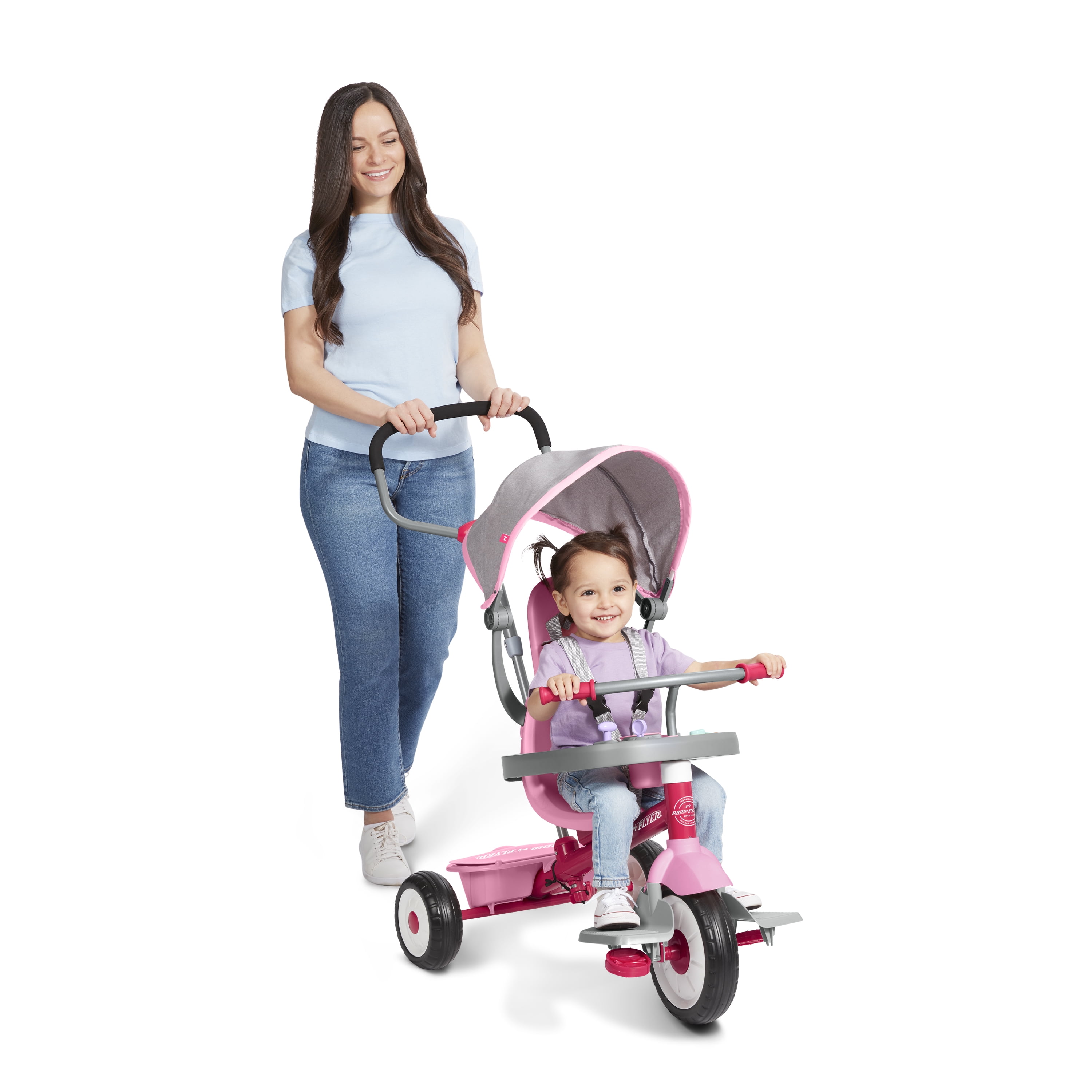 Radio Flyer 4-in-1 Activity Stroll 'N Trike with Interactive Tray, Kids 1 to 5 Years
