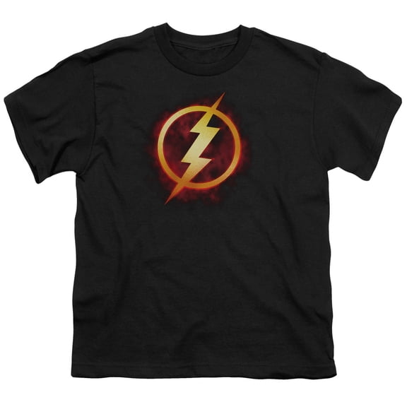 Jla - Flash Title - Youth Short Sleeve Shirt - Large