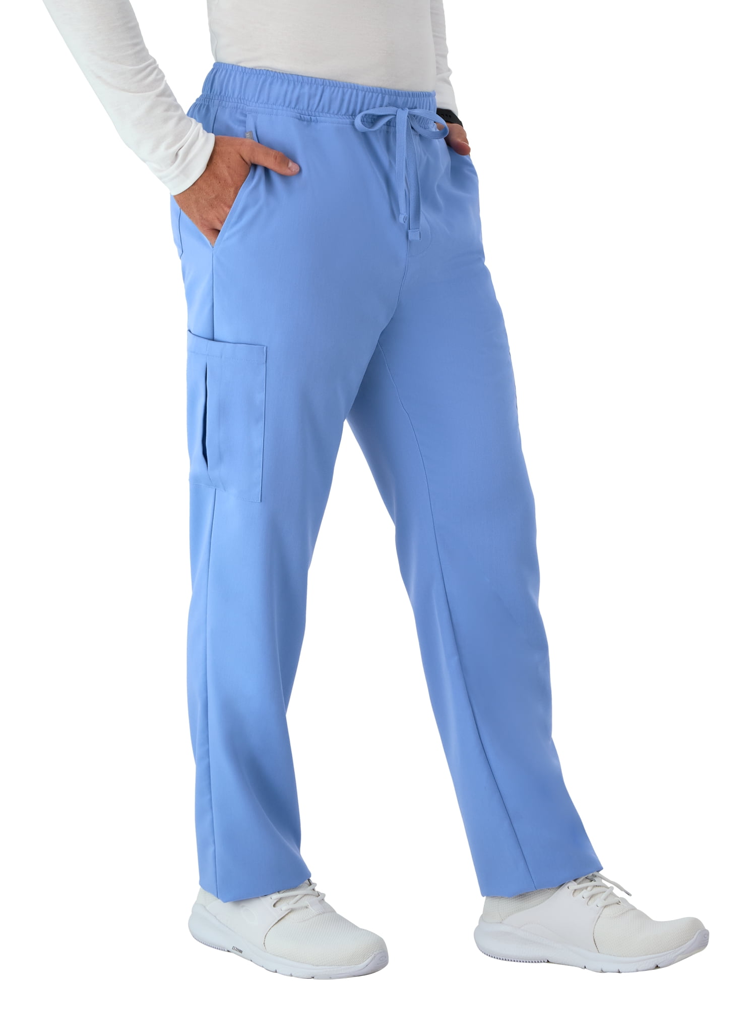 Hanes Mens Hanes Men's Scrubs Drawstring Scrub Pants, Straight Leg, Comfort Fit, Sizes S-3XL