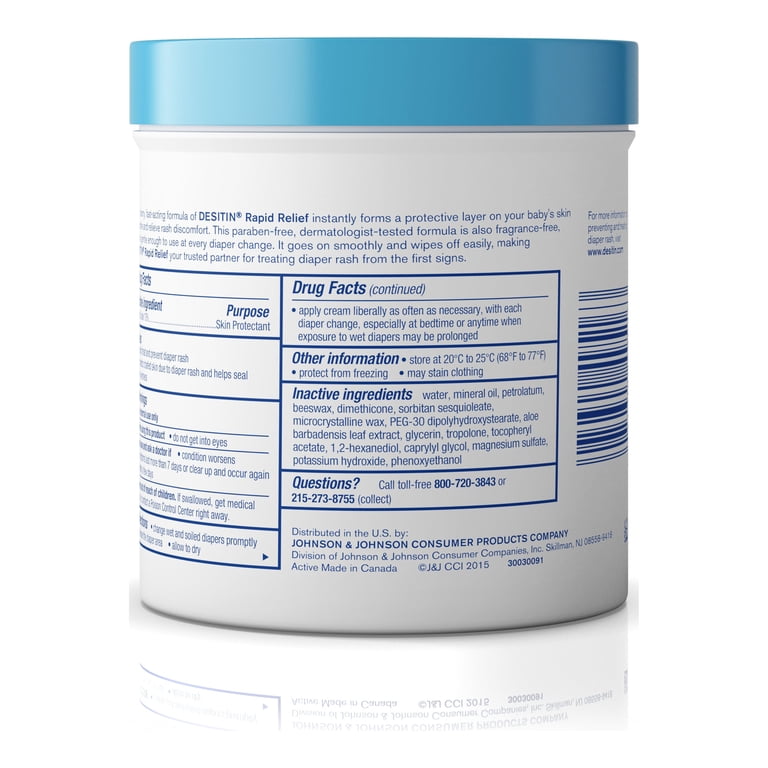 Desitin Rapid Relief Diaper Rash Cream, 16 oz photo 4