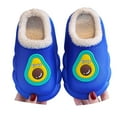 thumbnail image 3 of GJSYRH Girls Plush Slipper Cozy Winter Girls Slippers With Fuzzy For Indoor And Outdoor Use Comfortable Soft Sole Footwear For Toddler And Little Girls Blue 4.5-5 Years, 3 of 6