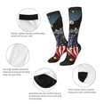 thumbnail image 3 of Logiee North American Bald Eagle1 Print Gift Stocking Stuffers,Adult Stockings,Novelty Socks,Funny Socks Birthday Running Walking Sleeping, 3 of 6
