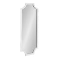 thumbnail image 3 of Kate and Laurel Hogan Wood Framed Full-length Wall Mirror with Scallop Corners, 18x48 Inches, White, 3 of 7