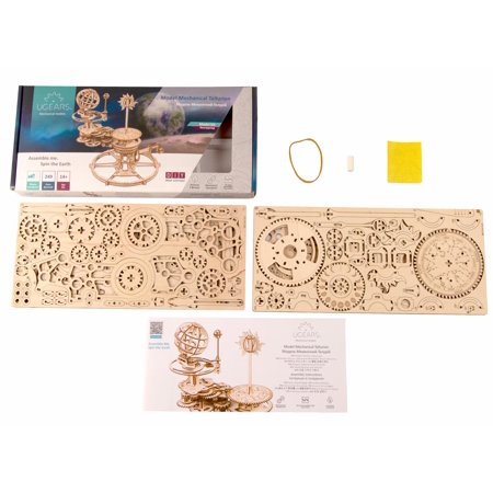 Ugears ユーギアーズ メカニカルテルリオン 三球儀 70167 Mechanical Tellurion 木製 ブロック DIY パズル 組立
