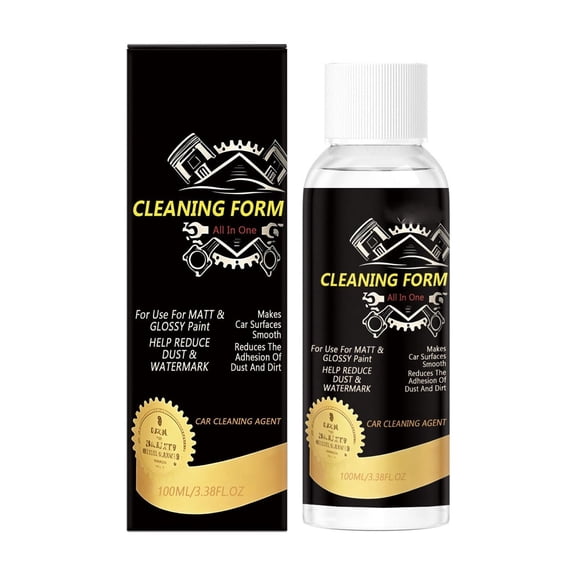 HEROOY Multi Purpose Car Foam Cleaner All-in-One Auto Exterior & Interior Cleaning Spray for Paint, Wheels & Upholstery, 3.4oz