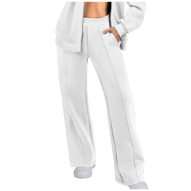 Yuyuzo Sweatpants for Women Fleece Lined High Waisted Casual Fall Winter Running Workout Trousers