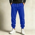 thumbnail image 2 of Dagugfen Men's Sweatpants Drawstring Cinch Bottom Elastic Waisted Full Length Straight Leg Jogger Pants with Pockets(S,Blue), 2 of 8