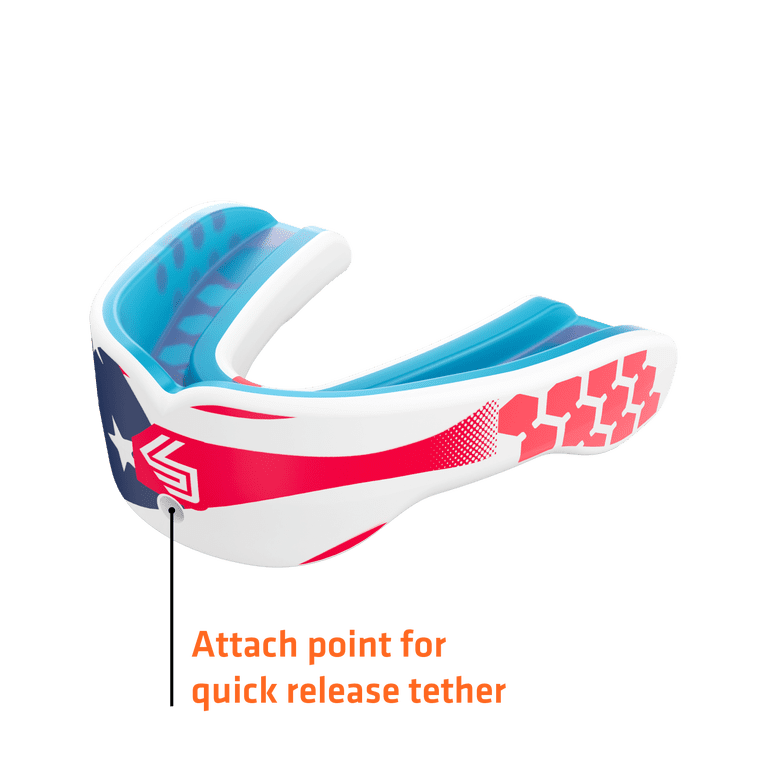 Shock Doctor, Gel Max Mouthguard, Adult, Stars and Stripes HSA/FSA