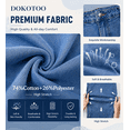 thumbnail image 6 of DOKOTOO Jeans for Women High Waisted Wide Leg Stretch Denim Cropped Ankle Jeans Vertical Seam Loose Fit Baggy Jeans with Pockets, 6 of 8