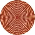 thumbnail image 1 of Ahgly Company Machine Washable Indoor Round Transitional Orange Area Rugs, 6' Round, 1 of 7