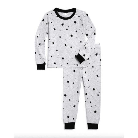 

Bloomie’s Baby Unisex Star Print Tee & Star Print Pants Pajama Set – Gray 12-18M