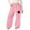 1#Pink, variant on Kiijoy Toddler Girl's Sweatpants Star Print Straight Leg Drawstring Pants, Sizes 4-5