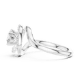 thumbnail image 4 of Zuwelria 1.25 Carat Beautiful Round Cut | D/VVS1 Moissanite Diamond Engagement Ring - Halo Bridal Ring - Promise Ring | 18K White Gold Over Sterling Silver | D/VVS1 Size 5, 4 of 8