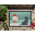 thumbnail image 3 of Carolines Treasures CK2047JMAT Tapis Intérieur Ou Extérieur 24 x 36 Po. Labrador Noir Snowman Noël, 3 of 4