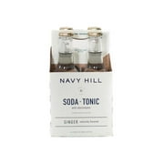 Navy Hill Soda & Tonic Water, Ginger, 8.45oz, 16 Pack