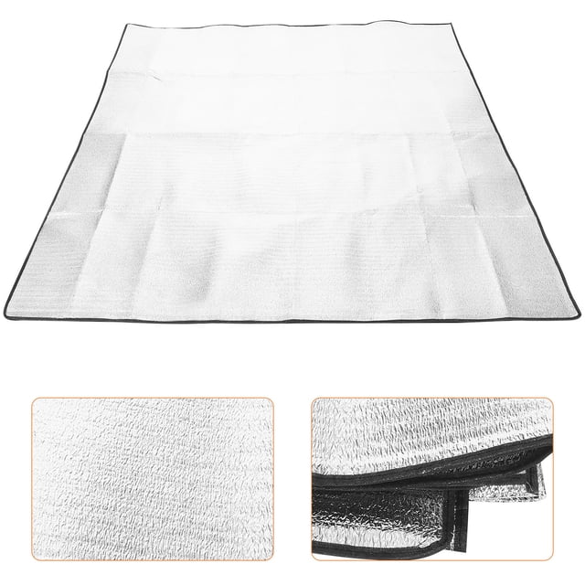OFFIGAM Alfombrilla Para Tienda De Con Material De Aluminio Foil Aislante Plateado