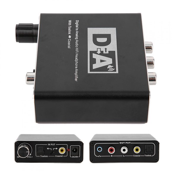 Convertidor De Audio Portátil, Convertidor De Audio De Volumen Ajustable Portátil Para Audio
