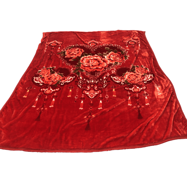 Heavy Korean Mink Fleece Blanket 2 Ply Reversible Silky Soft Plush Warm