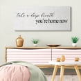 thumbnail image 2 of Stupell Industries Deep Breath You're Home Phrase Charming Minimal Text Inspirational Painting Gallery Wrapped Canvas Art Print Wall Art, 20 x 48, 2 of 6