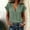 Army Green, variant on ZunFeo Womens Cotton Blend V Neck Ruffle Sleeve Blouse Loose Fit Casual Summer Army Green Top,Size M