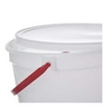 thumbnail image 5 of 5 Quart Pails with Handle - 10 Pack HDPE Buckets - Natural Plastic Pails with Lids - Food Grade Dishwasher Safe - Industrial & Home Use, 5 of 7