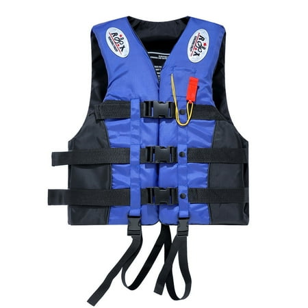 UBesGoo Life Jacket Vest, Adult Fully Enclosed Water Sport Safty Swimwear, with Whistle, for Summer Safety Water Sport, L XL XXL