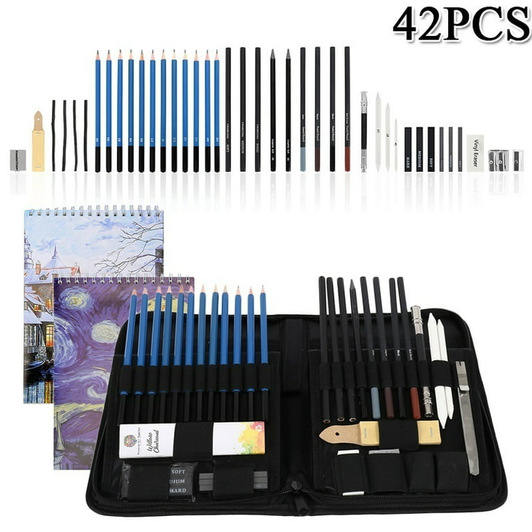 Premium Art Kit(50 pcs), Sketch Pencil Set for Sketching and Drawing, Ideal  for Beginner,Artists and Kids,Art Supplies Including Sketching, Charcoal,  Pastel Pencil and Other Drawing Accessories. : : Home