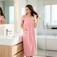 thumbnail image 6 of Chamoist Wearable Bath Towel Wrap, 51.1x35.4 Inch Quick Dry Absorbent Bathrobe, Soft Microfiber Shower Wrap with Pocket for Bathroom Spa Home Wear, 6 of 6