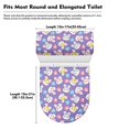 thumbnail image 7 of HELLHERO Multiple Bunny Faces with Bows Toilet Lid Seat Cover of 2 Piece Elastic Edge Toilet Seat Covers Set Easy to Install Gift, 7 of 7