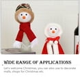 thumbnail image 2 of Toystoory Paño Navidad botella de vino decoración portátil decorativo muñeco de nieve forma Adorable hogar centro comercial cubierta Kits de decoración para fiestas Capa, 2 of 6