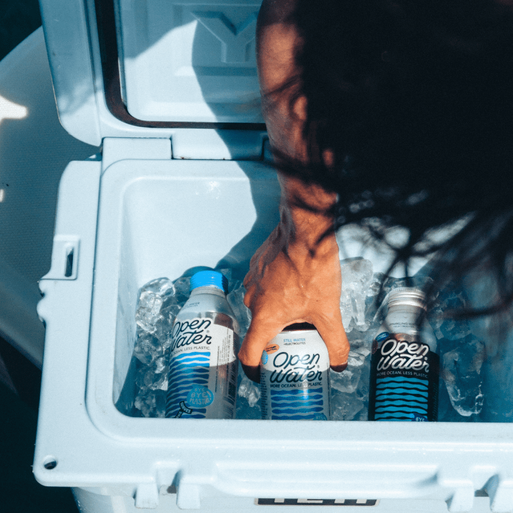 Open Water | Still Canned Water with Electrolytes in 12-oz Aluminum Cans (1 Case, 12 cans TOTAL) | BPA-Free and Eco Friendly