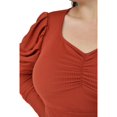 thumbnail image 4 of Blusa casual Roman Fashion/Tallas Extras, 1785 (Chedron) naranja oscuro 42 Roman Fashion BL-GR-1785-CHEDRON, 4 of 6