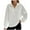 White, variant on ZyeKqe Half Zip Sweatshirts for Women Long Sleeve Shirts Solid Color Pullover Top Loose Fitting