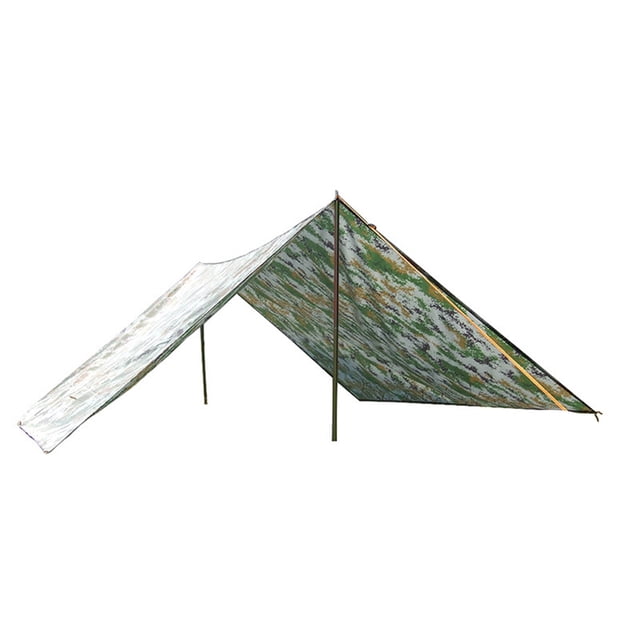 Greeniant Estera de la tienda Cojín plegable A prueba de viento Almohadillas resistentes al desgaste Trampa para acampar Refugio con patrón de camuflaje carpas Tipo 2 Greeniant OD024782-02