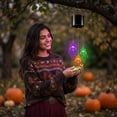 thumbnail image 5 of Halloween Solar Wind Chime Lights, Hanging Ghost Pumpkin Skull Decorative Lantern, Outdoor Garden Yard Porch Holiday Display, Haunted House Fall Festival Seasonal Decorative Lighting, 5 of 7