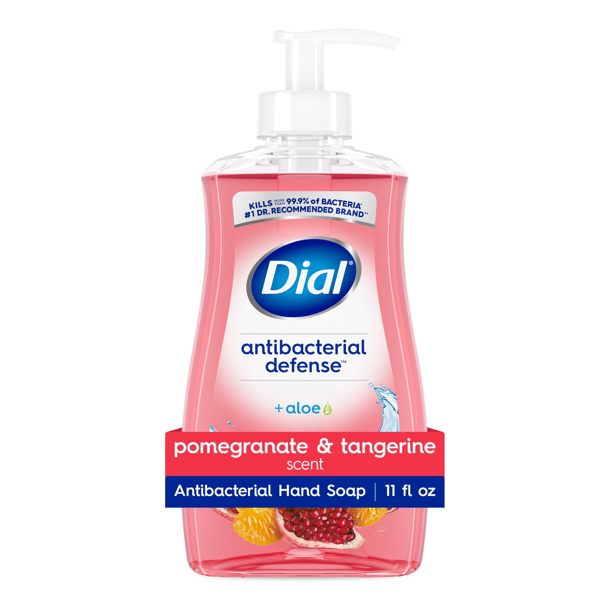 (3 pack) Dial Antibacterial Defense Pomegranate & Tangerine Liquid Hand Soap, 11 fl oz