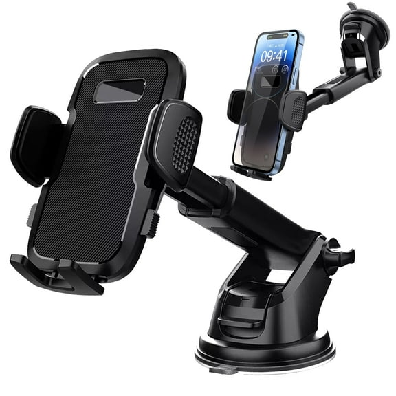 Car Phone Holder Mount  Dash360° Adjustable Suction Cup phone Mount for Truck Stand Cell Phone Holder for Car mount Fit All iPhone Car Accessories