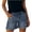 Light blue, variant on Womens Jean Shorts Stretchy High Waisted Ripped Denim Shorts with Pockets Trendy Distressed Cut Off Shorts by Yigetop Black S