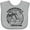 AC-Heather Grey, variant on Inktastic Summer Vacation Mode Clearwater Beach Florida Boys or Girls Baby Bib