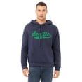 thumbnail image 2 of Daxton Adult Unisex Pullover USA Cities State Script Hoodie Fleece Sweatshirt, Seattle Navy Green, XS, 2 of 2