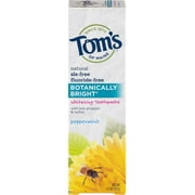 Tom's of Maine Botanically Bright Peppermint Whitening Toothpaste, 4.7 oz