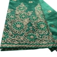 thumbnail image 4 of Sequin Lace George Fabric African Embroidery Nigerian Lace Fabric 5 Yards/Lot Wedding Bridal Lace  Women Dreeses Green, 4 of 6