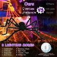 thumbnail image 2 of GVDV Halloween Decorations Outdoor, 250 LED Halloween Giant Spider Web Lights, 16.4ft, Outdoor Yard Haunted House Decor, 2 of 7