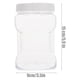 thumbnail image 2 of 4pcs 1000ml botellas de plástico botellas de almacenamiento de miel contenedores de alimentos (transparentes), 2 of 6
