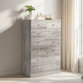 thumbnail image 3 of GZXS 7 Drawer Dresser, Chest of Drawers, Clothes Storage Organizer for Bedroom, Living Room, Easy Assembly, Gray, 3 of 10