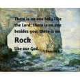 thumbnail image 3 of ArtsyQuotes 24x20 Black Modern Framed Museum Art Print Titled - Bible Verse Quote 1 Samuel 2:2, Claude Monet - The Manneport Rock Arch West of Etretat, 3 of 5