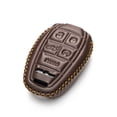 thumbnail image 4 of Vitodeco Genuine Leather Smart Key Fob Case Protector Compatible for Alfa Romeo Giulia, Stelvio, Tonale (2017 - 2025 Models) - 5-Button, Brown, 4 of 6