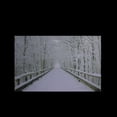 thumbnail image 4 of Northlight Lighted Fiber Optic Snowy Bridge and Trees Christmas Wall Art - 12" x 15.75", 4 of 5